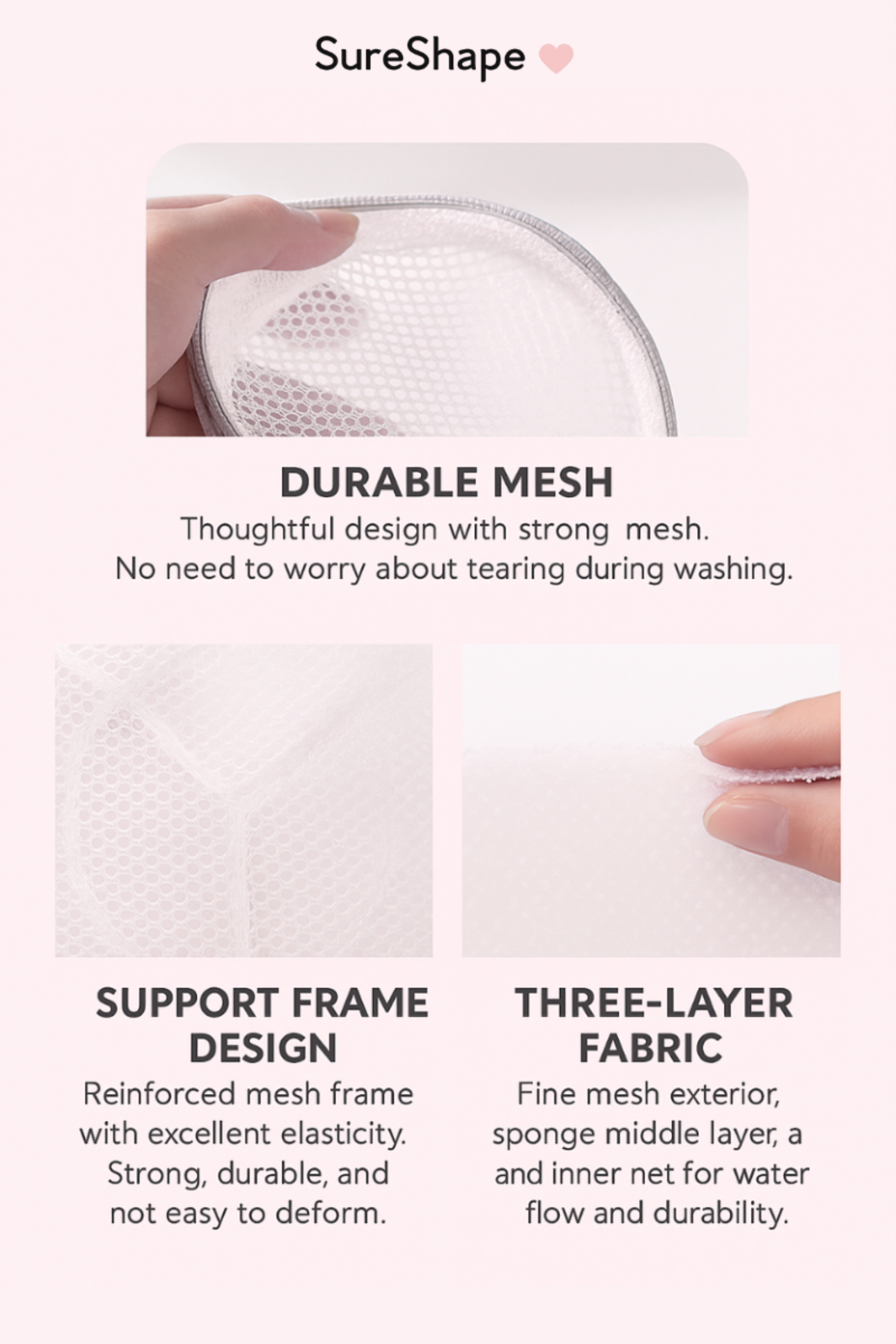 SureShape Protective Bra Wash Bag